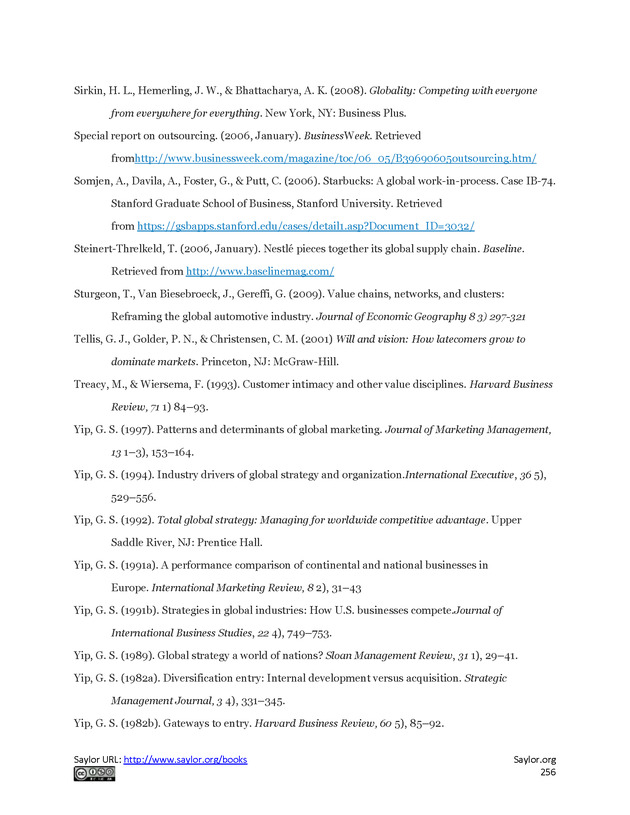 Fundamentals of Global Strategy - Page 256
